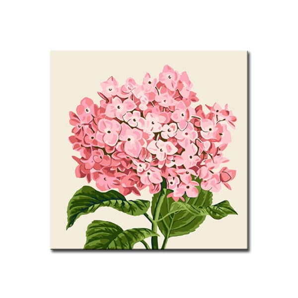 캔버스페인팅 DIY 명화그리기 E50 핑크수국