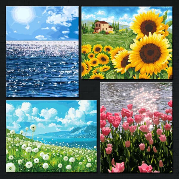 DIY캔버스페인팅 DIY 명화그리기 풍경 40x50