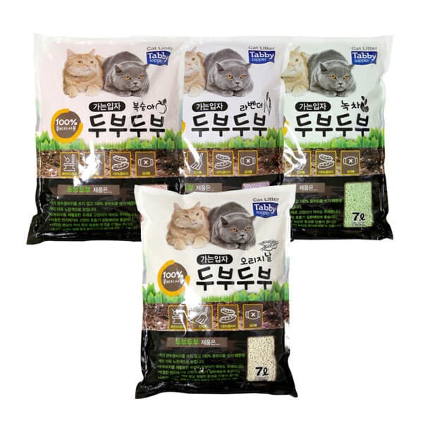 국민펫샵 두부두부 가는입자 오리지날 7L x 6개