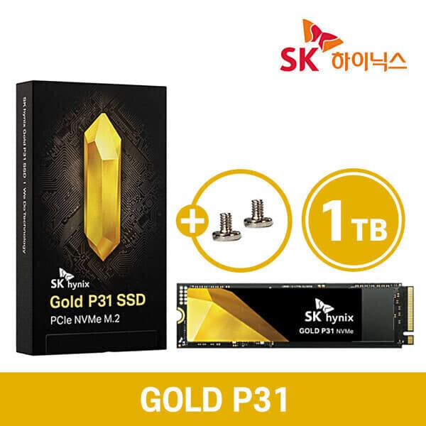 이선디지탈 SK하이닉스 Gold P31 NVMe M.2 SSD 1TB - 최저가 375,000원