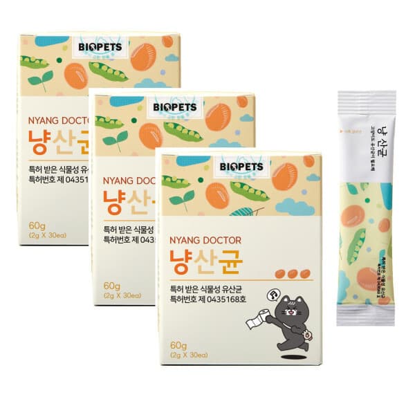 바이오펫츠 바이오펫츠 냥산균 고양이 유산균 3BOX - 최저가 69,000원