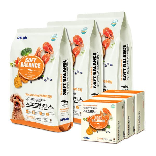 CDLab 소프트발란스 발효사료 피부와 위장 1.2kg X 3개 - 최저가 49,700원