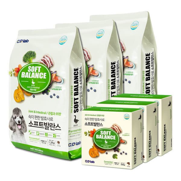 CDLab 소프트발란스 발효사료 관절과 위장 1.2kg X 3개 - 최저가 49,700원