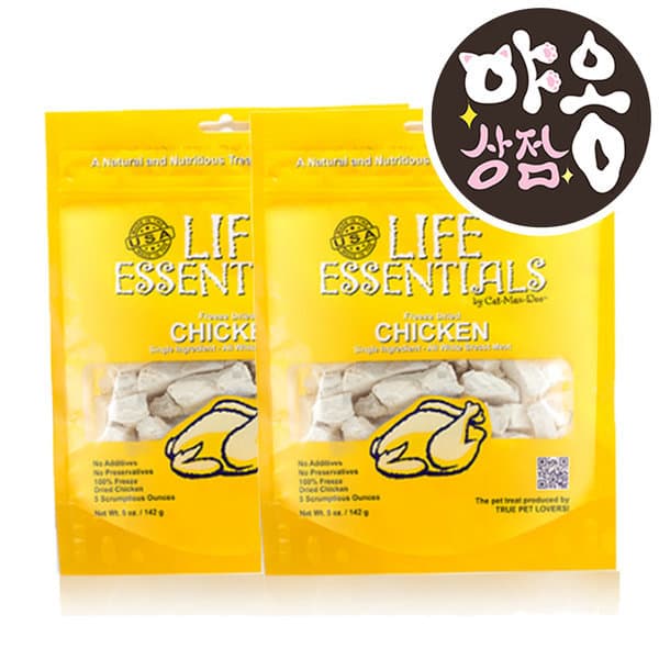 야옹상점 캣만두 라이프 에센셜 치킨 142g X 2개