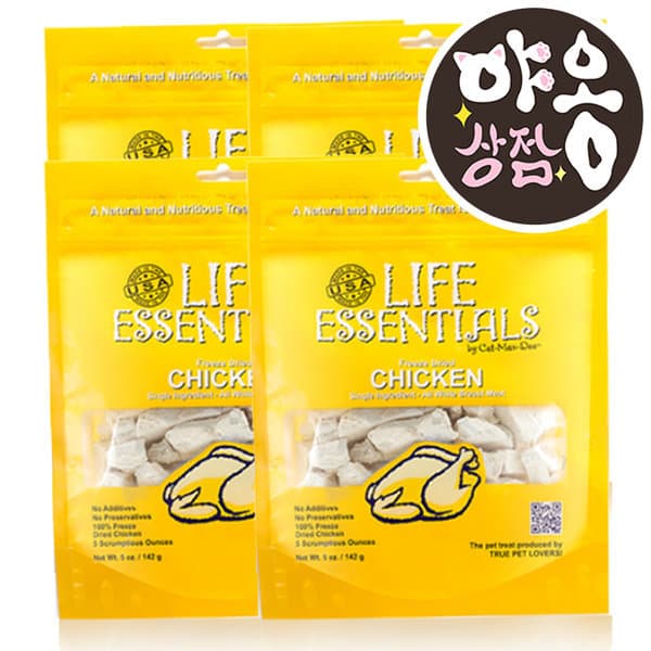 야옹상점 캣만두 라이프 에센셜 치킨 142g X 4개