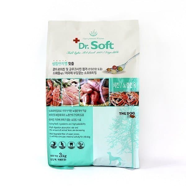 캣츠엔독 더독 닥터소프트 치킨(노령견용) 3kg 더독 올바른 치킨스테이크치즈 100g 증정 - 최저가 28,000원
