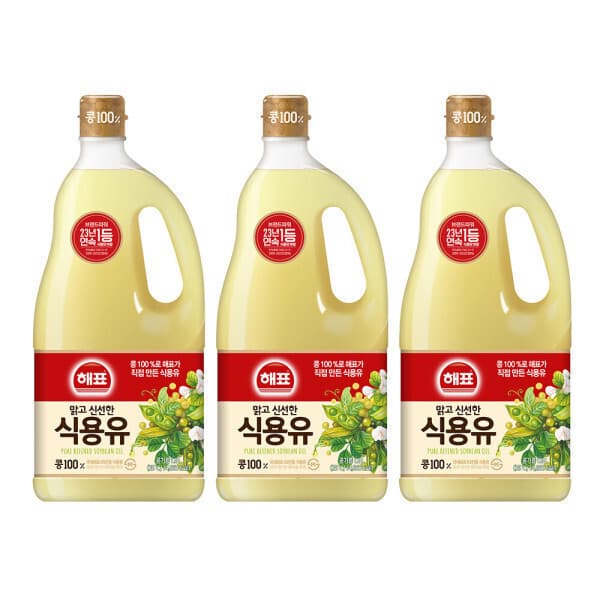 사조대림-스타배송 사조해표 식용유 1.8L x 3병