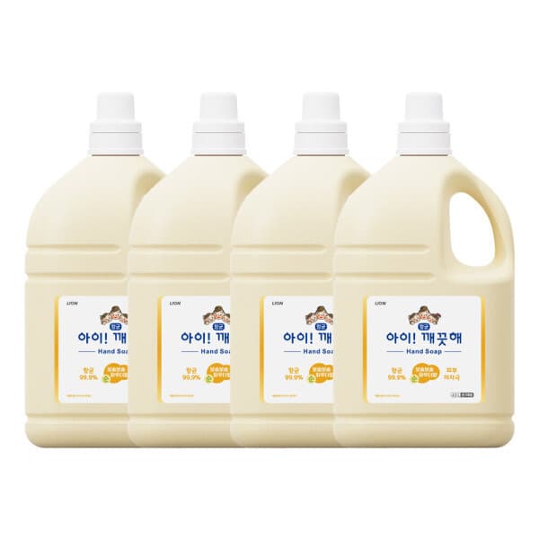 라이온코리아 아이깨끗해 핸드워시 순향 대용량 리필 4.5L 4개 - 최저가 189,650원