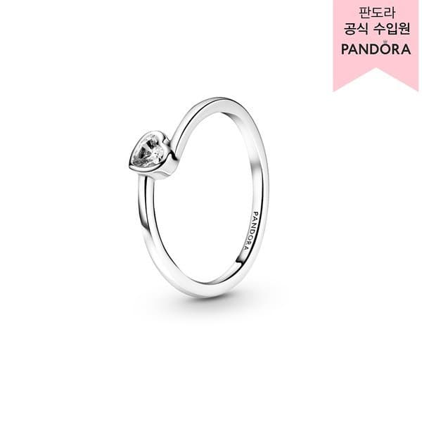 신세계백화점 백화점 보증서 제공 클리어 틸티드 하트 솔리테어 링_199267C02 - 최저가 82,770원
