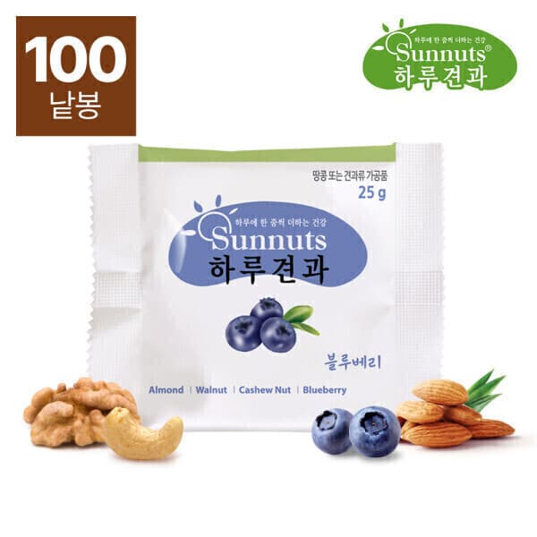하루견과NO.1 하루견과블루베리 25gX100봉 - 최저가 72,900원