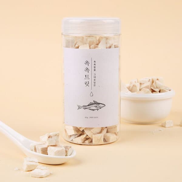 펫트리츠 고양이 간식 촉촉트릿 북어 80g 3개