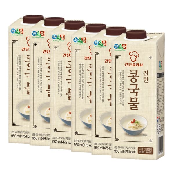 정식품-스타배송 정식품 진한 콩국물 950ml 6팩