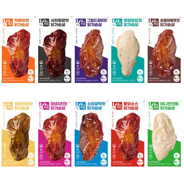 육식토끼공식판매처 육식토끼 소스 닭가슴살 100g 통살 10종 선택 30팩