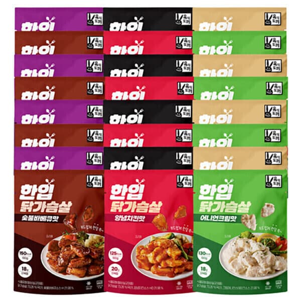 육식토끼공식판매처 육식토끼 한입 닭가슴살 100g 6종 선택 30팩