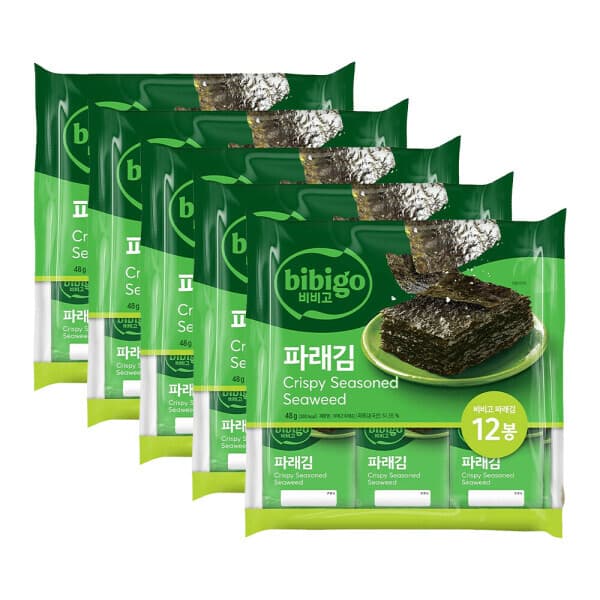 CJ제일제당-스타배송 명가김 파래김 4g x12입 5개