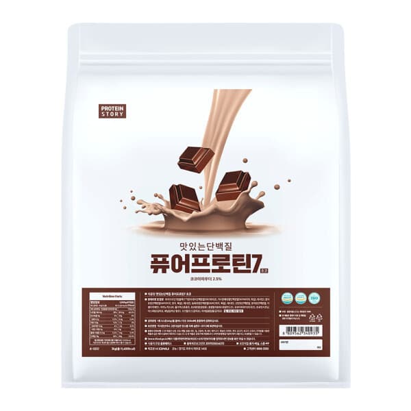 프로틴스토리 퓨어프로틴7 유청 단백질 초코 3kg - 최저가 42,500원