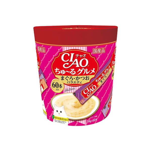 국민펫샵 챠오츄르 참치+가다랑어 버라이어티 14g x 60개 - 최저가 30,900원