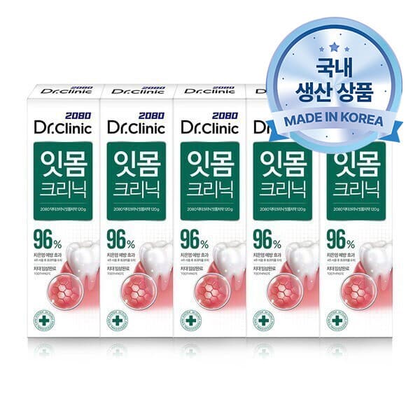 애경-스타배송 2080 닥터크리닉 잇몸클리닉 치약 140gX5입 - 최저가 17,300원