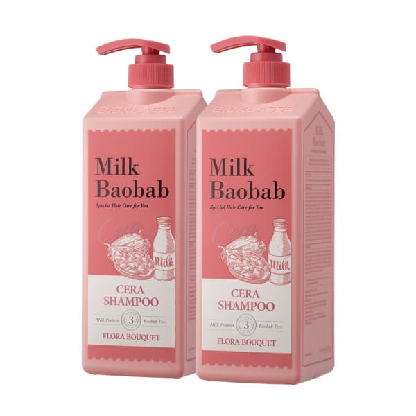 밀크바오밥 세라 샴푸 플로라부케 1200ml 2개