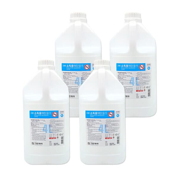세븐메디컬 그린제약 에탄올 4L 알콜 83% - 최저가 44,500원