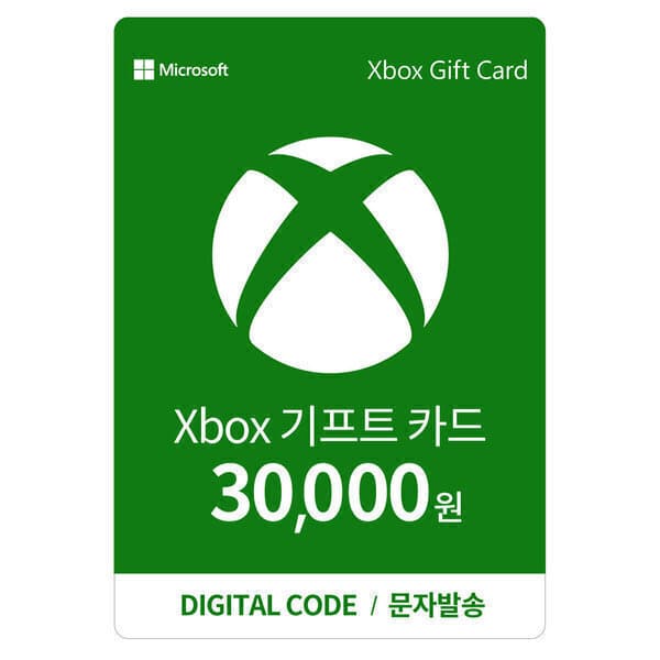 XBOX공식스토어 Xbox 기프트카드 3만원권 디지털 금액권 한국전용