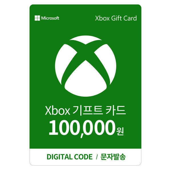 XBOX공식스토어 Xbox 기프트카드 10만원 디지털 금액권 한국전용