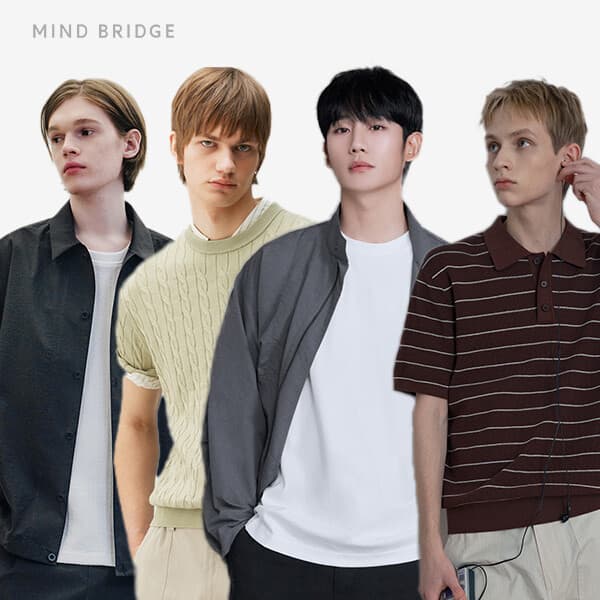 MINDBRIGE 마인드브릿지 남성 반팔 티셔츠