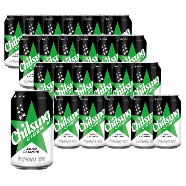 롯데칠성스타배송 칠성사이다 제로 355ml 24캔