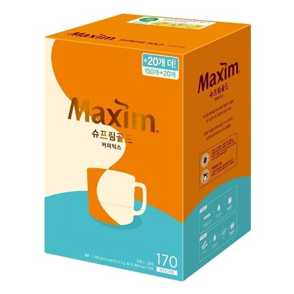 W쇼핑_온라인몰 맥심 슈프림 골드 커피믹스 2295g 170개입
