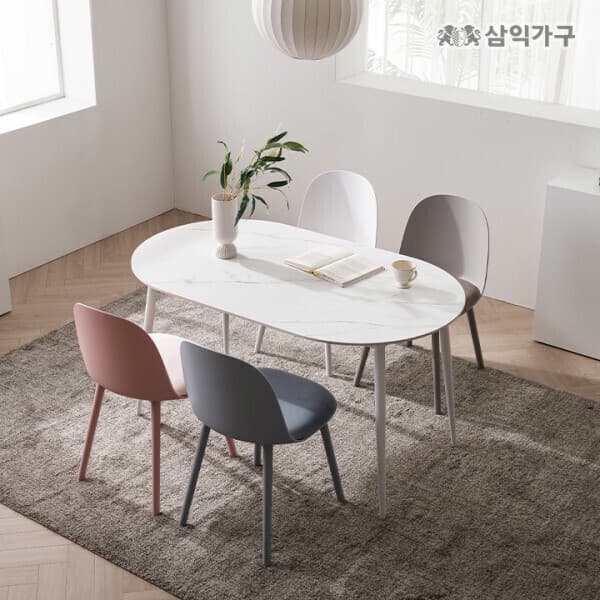 삼익가구몰 삼익가구 퓨어 세라믹 타원형/직사각형 식탁세트(4인/6인)