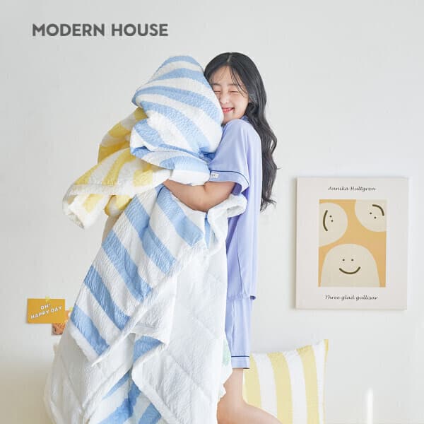 modernhouse 모던하우스 여름 시어서커 팝핑 이불패드 베개 냉감패드 침구세트