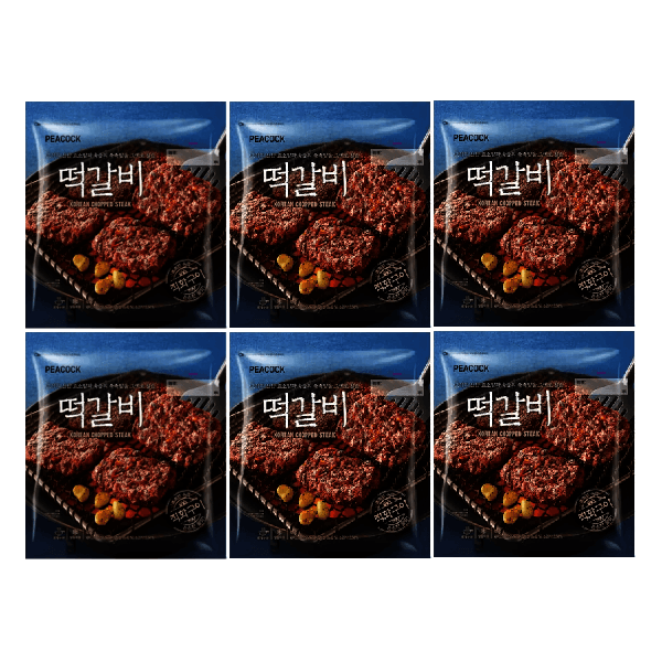 신세계푸드스타배송 피코크 떡갈비 450gx6팩