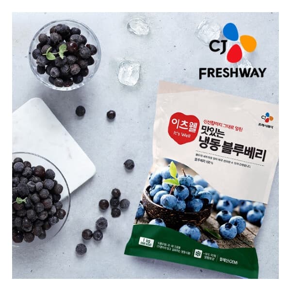롯데 아이몰 씨제이프레시웨이 냉동 블루베리 1kg x 3개