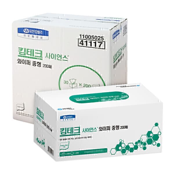 유한킴벌리이커머스 사이언스 와이퍼 41117 중형 200매x30카톤
