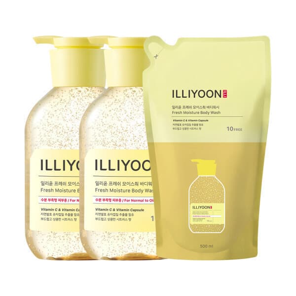 아모레퍼시픽바디헤어 일리윤 프레쉬모이스춰 바디워시 500ml 2개 + 500ml 리필 - 최저가 37,700원