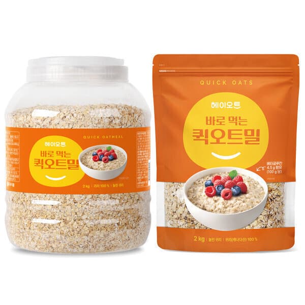 두보식품 헤이오트 바로먹는 퀵 오트밀 2kg