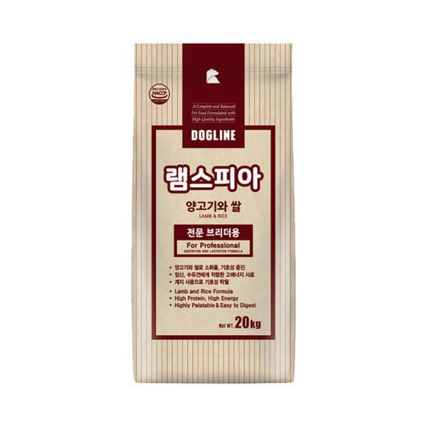 아지유통1 대한사료 램스피아 20kg 임신견 수유견 사료