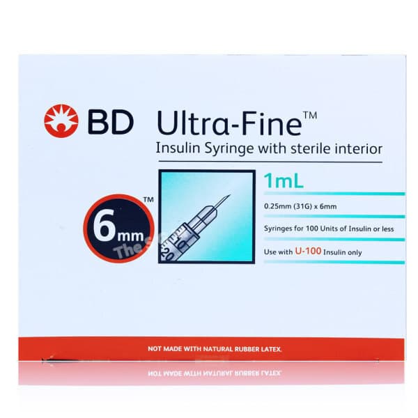 더메디칼샵 BD 울트라파인2 인슐린 주사기 31G 6mm 1ml - 최저가 18,480원