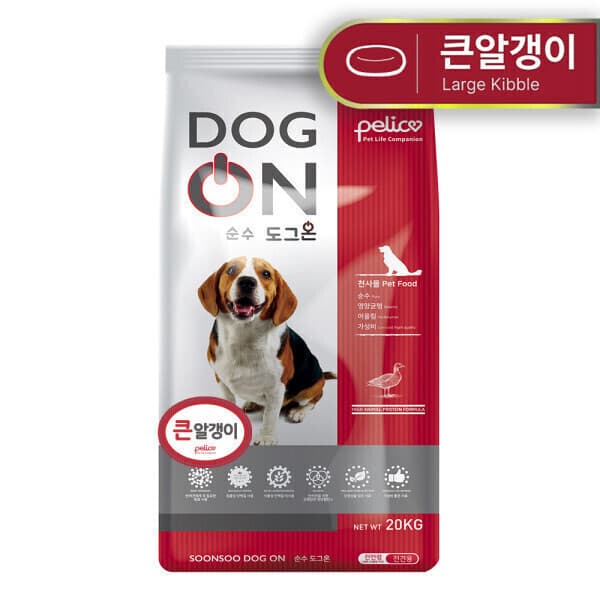 펠리코 도그온 20kg 진돗개 대형견 사료 - 최저가 54,800원