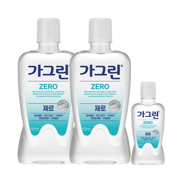 동아제약-스타배송 동아제약 가그린 제로 820ml 2개 + 제로 250ml