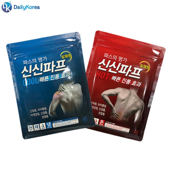 쌤앤쭌 신신파프 쿨핫 붙이는 파스 5팩 25매입