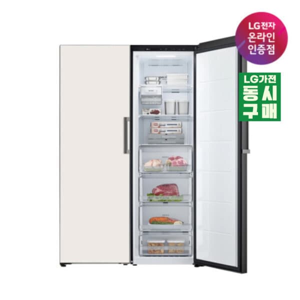 LG전자공식인증점YKG LG 컨버터블패키지 오브제 XY321 냉장+냉동 빌트인 705L 연결키트포함