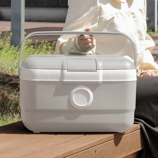 OLIVING 도트 아이스박스 21L 차량용 캠핑 낚시 국내생산 실리콘패킹 - 최저가 28,900원