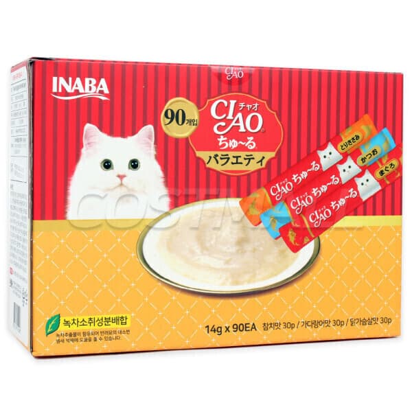 코스트코쇼핑몰 이나바 챠오츄르 고양이 간식 14gx90개 - 최저가 36,890원