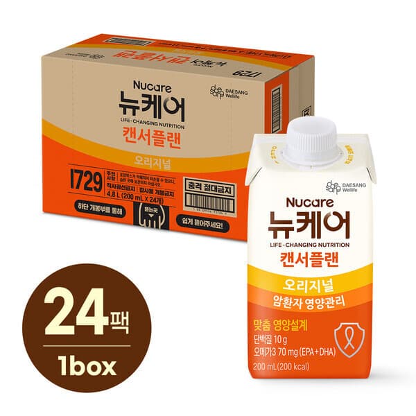 대상웰라이프스타배송 뉴케어 캔서플랜 200ml 24팩