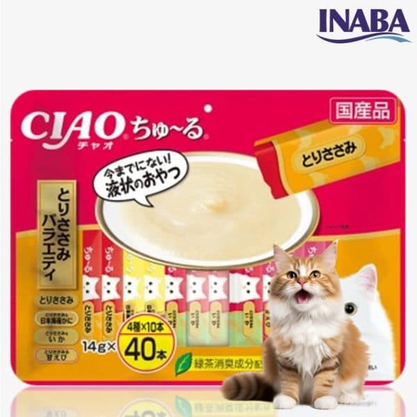 청춘개밥 챠오츄르 버라이어티 닭가슴살 40개입 SC-133