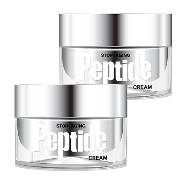 CJ온스타일 W.피부연구소 스탑에이징 펩타이드 크림 50ml X2