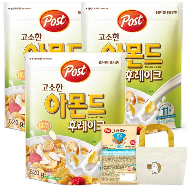 이티마트3 포스트 아몬드후레이크 620g×3