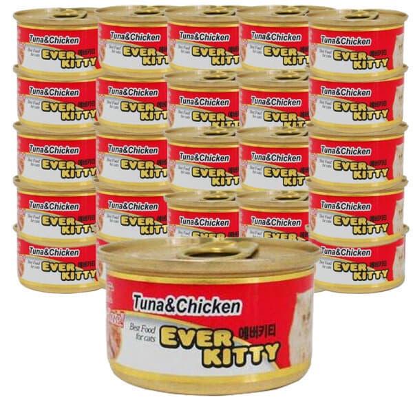 도그맘샵 에버키티 고양이캔 참치닭고기 80g