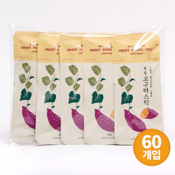 GS_SHOP 한울 촉촉 고구마스틱 20g x 60개